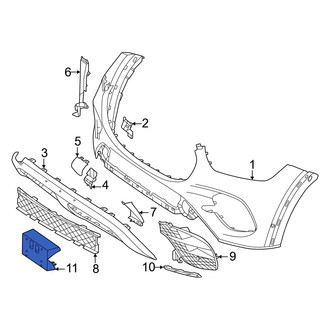Mercedes-Benz OE - Front License Plate Bracket
