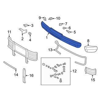 Mercedes-Benz OE - Front Bumper Face Bar