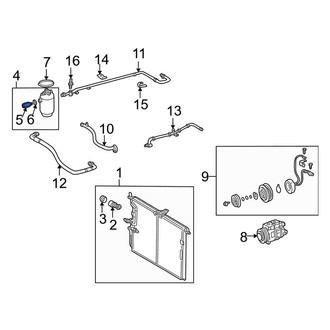 Mercedes-Benz OE - A/C High Side Charging Adapter