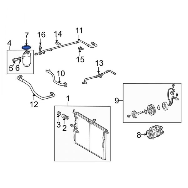 A/C Receiver Drier Clamp