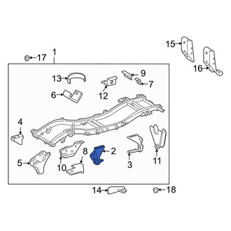 Mercedes-Benz OE - Front Left Suspension Control Arm Bracket