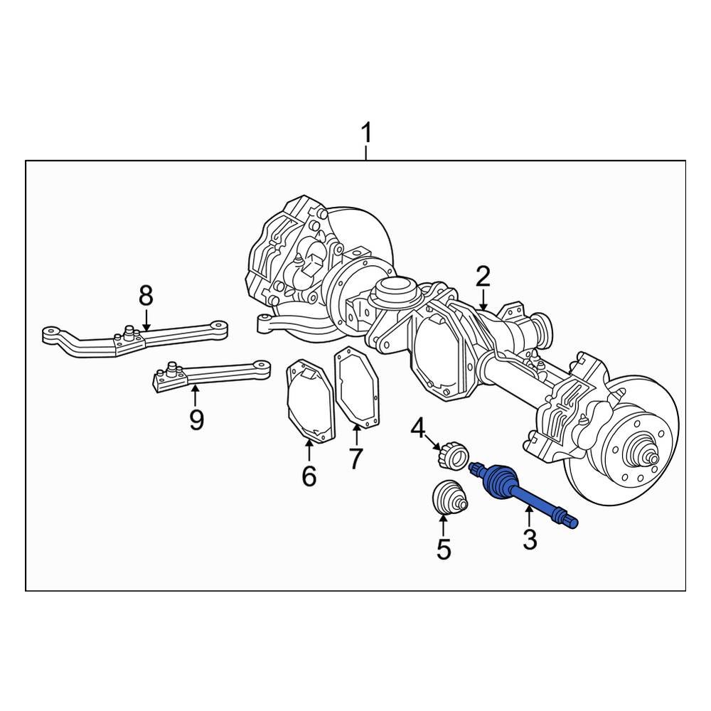 MercedesBenz OE 4633302901 Front Right Drive Axle Shaft