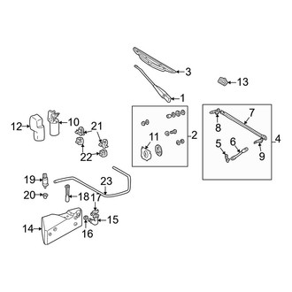 Mercedes-Benz OE - Windshield - Wiper & Washer Components