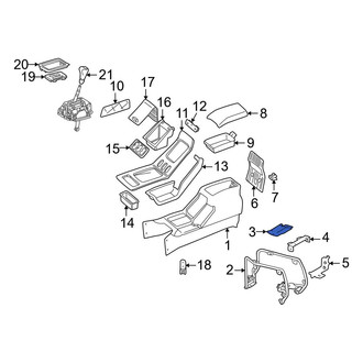Mercedes-Benz OE - Front Upper Console Bracket