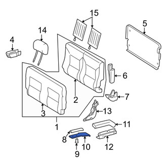 Mercedes-Benz OE - Left Seat Back Frame Cap