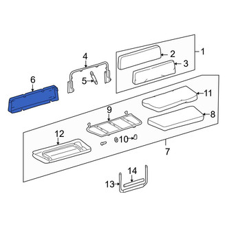 Mercedes-Benz OE - Rear Seat Back Panel
