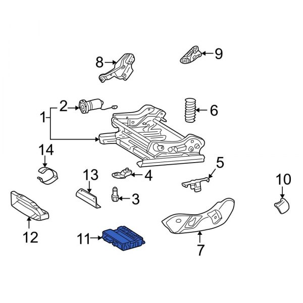 MercedesBenz OE 2118704726 Right Power Seat Control Module