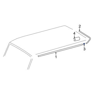 Mercedes-Benz OE - Center Roof Drip Molding Clip