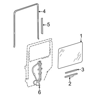 Mercedes-Benz OE - Rear Door - Glass & Hardware