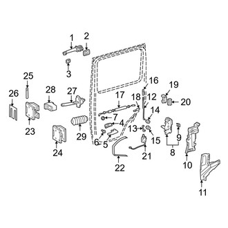 Mercedes-Benz OE - Rear Door - Lock & Hardware