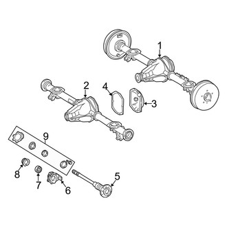 Mercedes-Benz OE - Rear Suspension - Axle Housing