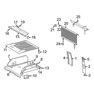 Mercedes-Benz OE - Cargo Cover Clip