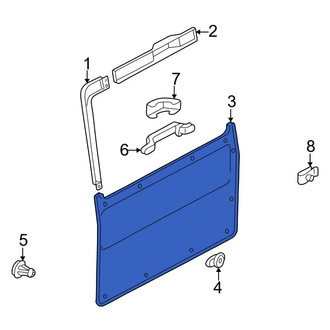 Mercedes-Benz OE - Rear Inner Door Interior Trim Panel