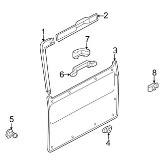 Mercedes-Benz OE - Back Door - Interior Trim
