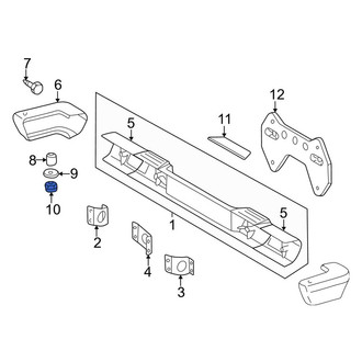 Mercedes-Benz OE - Bumper End Cap Nut
