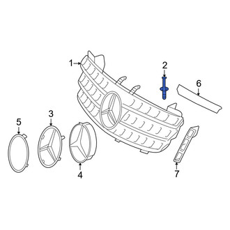 Mercedes-Benz OE - Upper Grille Retainer