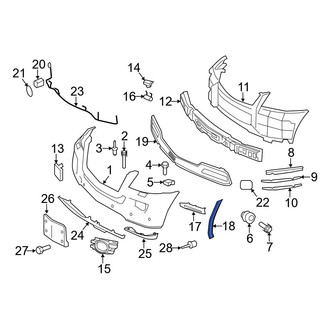 Mercedes-Benz OE - Rear Right Rearward Wheel Arch Molding