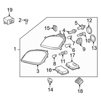 Mercedes-Benz OE - Front Lamps - Headlamp Components