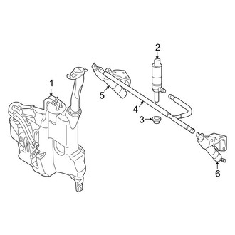 Mercedes-Benz OE - Front Lamps - Washer Components