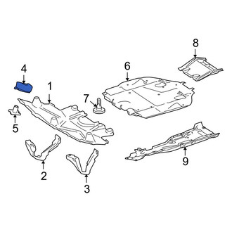 Mercedes-Benz OE - Radiator Support Splash Shield Insulator