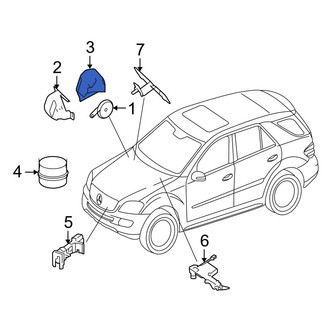 Mercedes-Benz OE - Rear Anti-Theft Alarm Siren Bracket