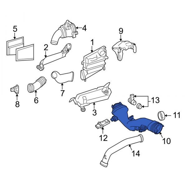 Engine Air Intake Hose