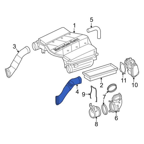 Engine Air Intake Hose