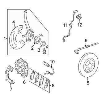Mercedes-Benz OE - Front Suspension - Brake Components