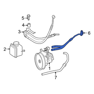 Mercedes-Benz OE - Front Power Steering Line