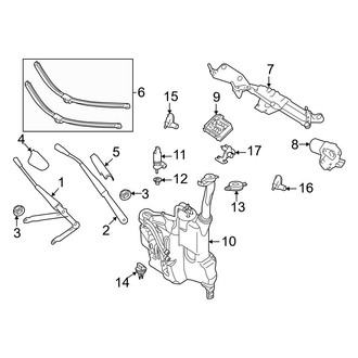 Mercedes-Benz OE - Windshield - Wiper & Washer Components