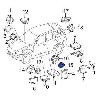 Mercedes-Benz OE - Rear Forward Speaker