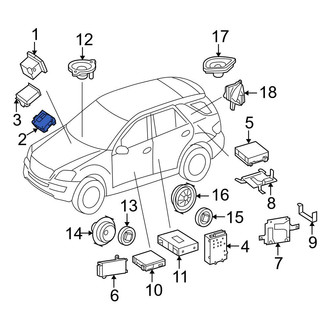 Mercedes-Benz OE - GPS Navigation Control Module