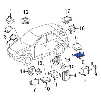 Mercedes-Benz OE - Radio Amplifier Bracket