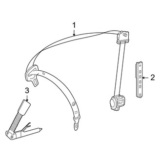 Mercedes-Benz OE - Restraint Systems - Front Seat Belts