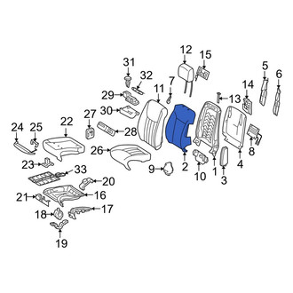 Mercedes-Benz OE - Front Right Seat Back Cushion