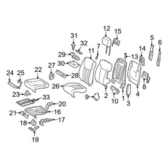 Mercedes-Benz OE - Seats & Tracks - Front Seat Components