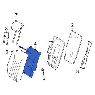 Mercedes-Benz OE - Center Right Seat Back Cushion