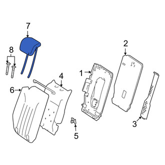 Mercedes-Benz OE - Center Left Outer Headrest