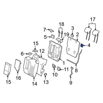 Mercedes-Benz OE - Center Child Restraint Anchor Plate Cap
