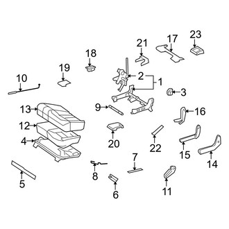Mercedes-Benz OE - Seats & Tracks - Rear Seat Components (Left Section Only, Lower Components)