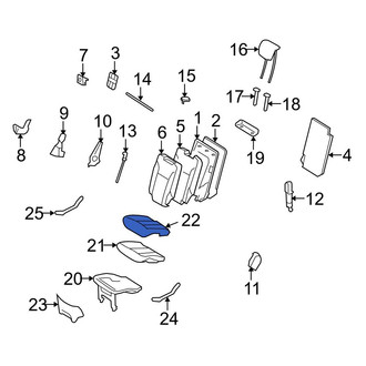 Mercedes-Benz OE - Front Left Seat Cover