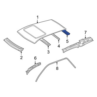 Mercedes-Benz OE - Rear Roof Bow