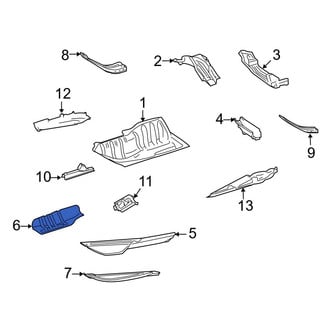 Mercedes-Benz OE - Front Right Floor Pan Reinforcement