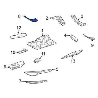 Mercedes-Benz OE - Front Right Floor Pan Reinforcement