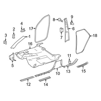 Mercedes-Benz OE - Pillars, Rocker & Floor - Interior Trim