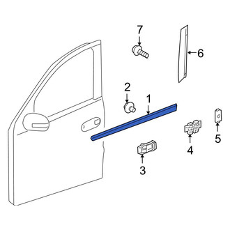 Mercedes-Benz OE - Rear Left Door Molding