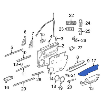 Mercedes-Benz OE - Front Left Door Panel Insert