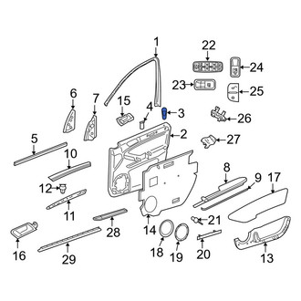 Mercedes-Benz OE - Rear Door Lock Knob