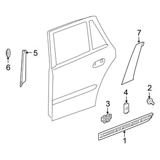 Mercedes-Benz OE - Rear Door - Exterior Trim
