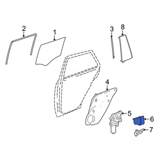 Mercedes-Benz OE - Rear Right Door Check Cover